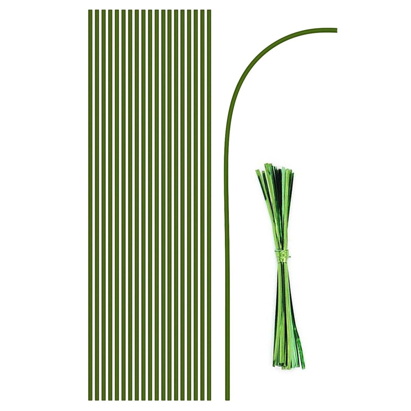 20Pcs Plastic Plant Support Stakes Single Stem Plant Support Plant Sticks Stakes Suitable For Indoor Plants Gardening Tools