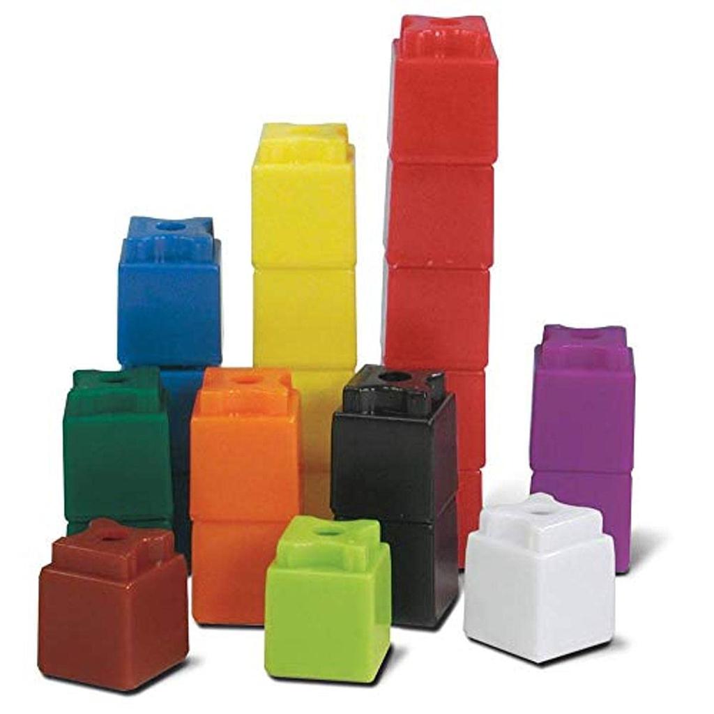 Learning Resources Unilink Math Authentic Cubes, 100-Piece Set, H2M46482,