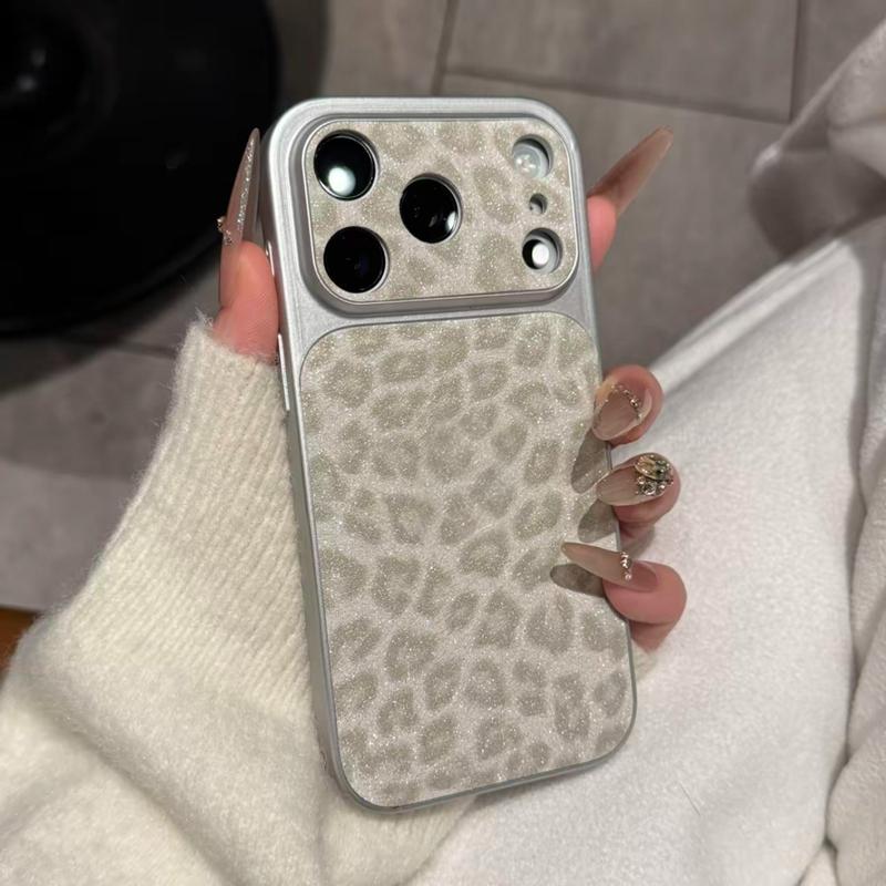 Luxury Seconds Change 17 Leopard Print Phone Case For 13 14 15 16 17 Pro Max Shockproof Bumber Cases Cover