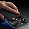 Priekš Xiaomi Redmi K70E 5G/Poco X6 Pro 5G vāciņš PU+TPU+PC telefona aizmugurējais vāciņš ar metāla objektīva rāmi