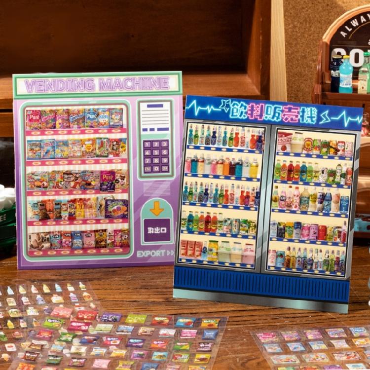 Cartoon 3D Scene Sticker Fun Bakery Fruit Shop Toy Store Scenery Sticker for Scrapbooking Journal Album Phone Case