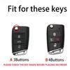 3/4 Buttons Abs Carbon Car Key Case Cover For Vw Volkswagen Golf 7 Mk7 Tiguan Mk2 Seat Ateca Leon Fr Ibiza Skoda Octavia Kodiaq