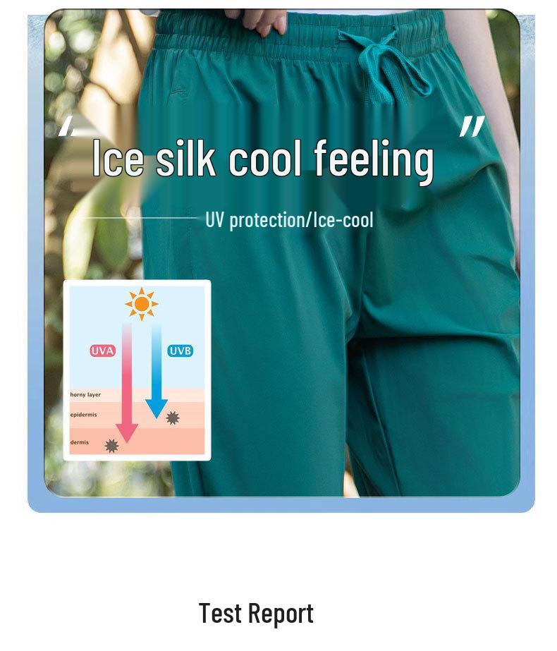 Women's Quick-Dry Ice Silk Sun Protection Sports Pants