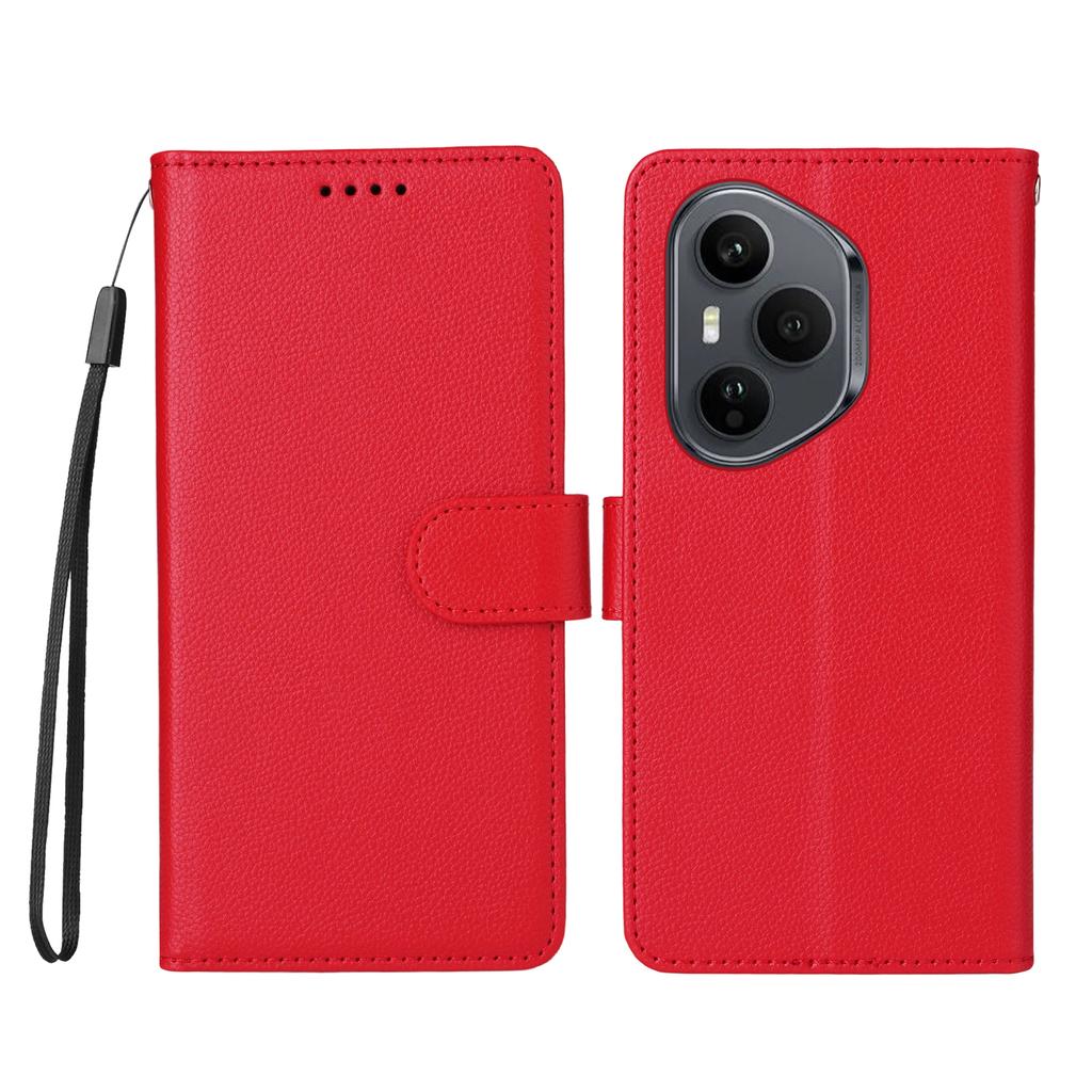 For Honor 400 Pro 5G (Global) Case RFID Blocking 3 Card Slots PU Leather Phone Cover with Wrist Strap