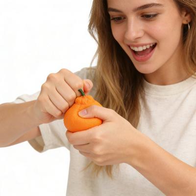 2/3/5 Stück Stressabbau Hässliches Orangen-Spielzeug Dekompression Dekopon Stressball Anti-Angst Simulation Obst Quetsch-Sensorisches Fidget Spielzeug