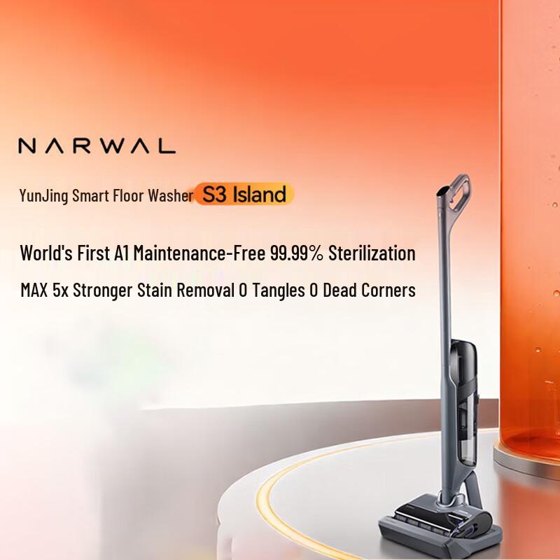 Narwal S3 Island AI Self-Cleaning Wet/Dry Vacuum & Mop