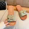 Fashion Women Sandals Summer One word slippers Non-Slip Womens Flat Slippers Size is too Small it is Recommended to Buy One Size Larger