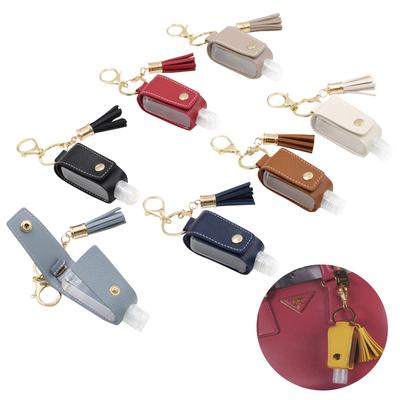 מחזיק מפתחות לבקבוק נסיעות נוזלי לחיטוי ידיים