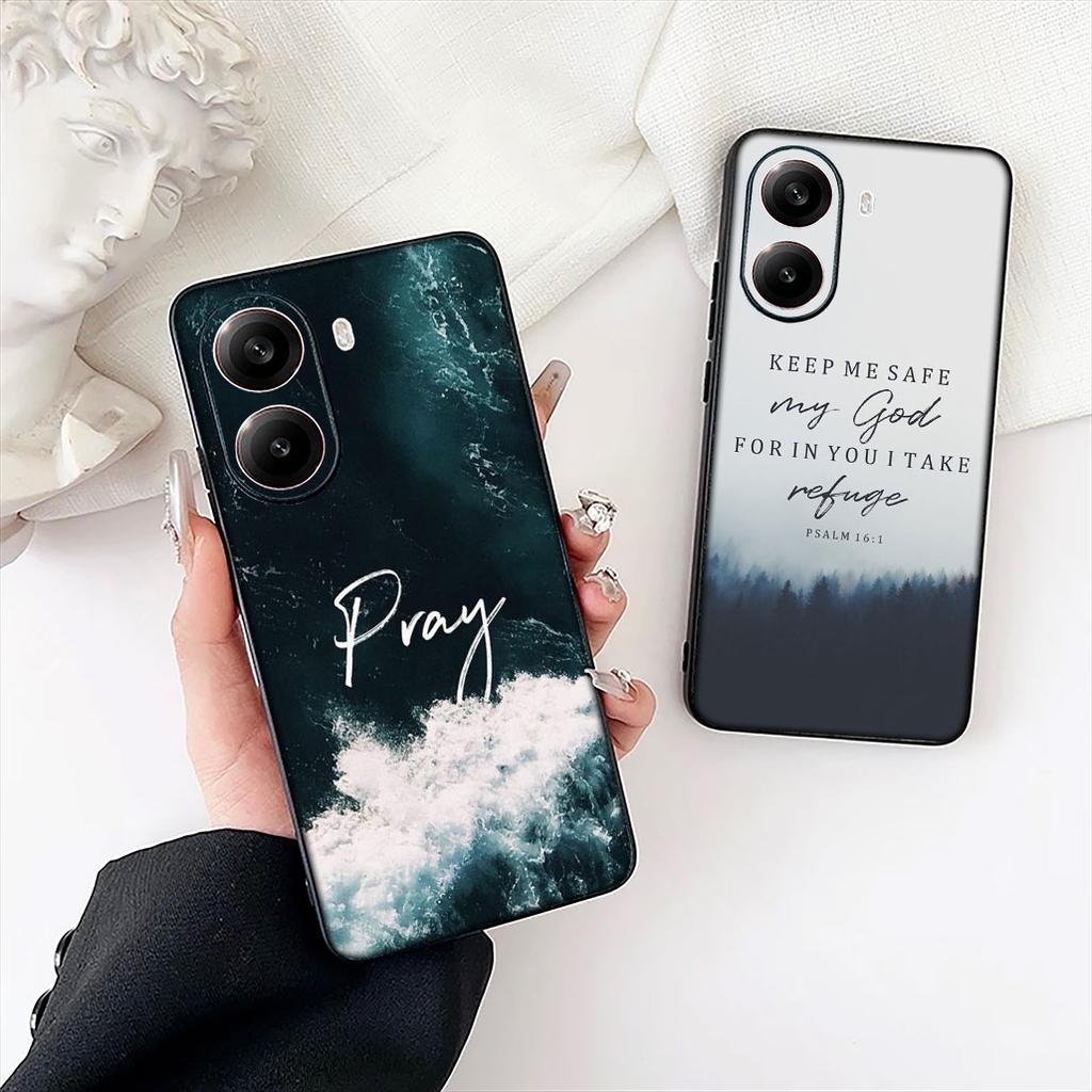 Bible Verse Jesus Christian God Flower Phone Case for Motorola Moto G86 G14 G35 G34 G45 G55 G67 G75 G85 G24 G15 G54 G57 Power