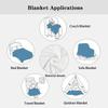 Colorful Geometric Pattern Microfiber Flannel Cover Blanket Bedroom Living Room Sofa Soft And Comfortable Home Decoration