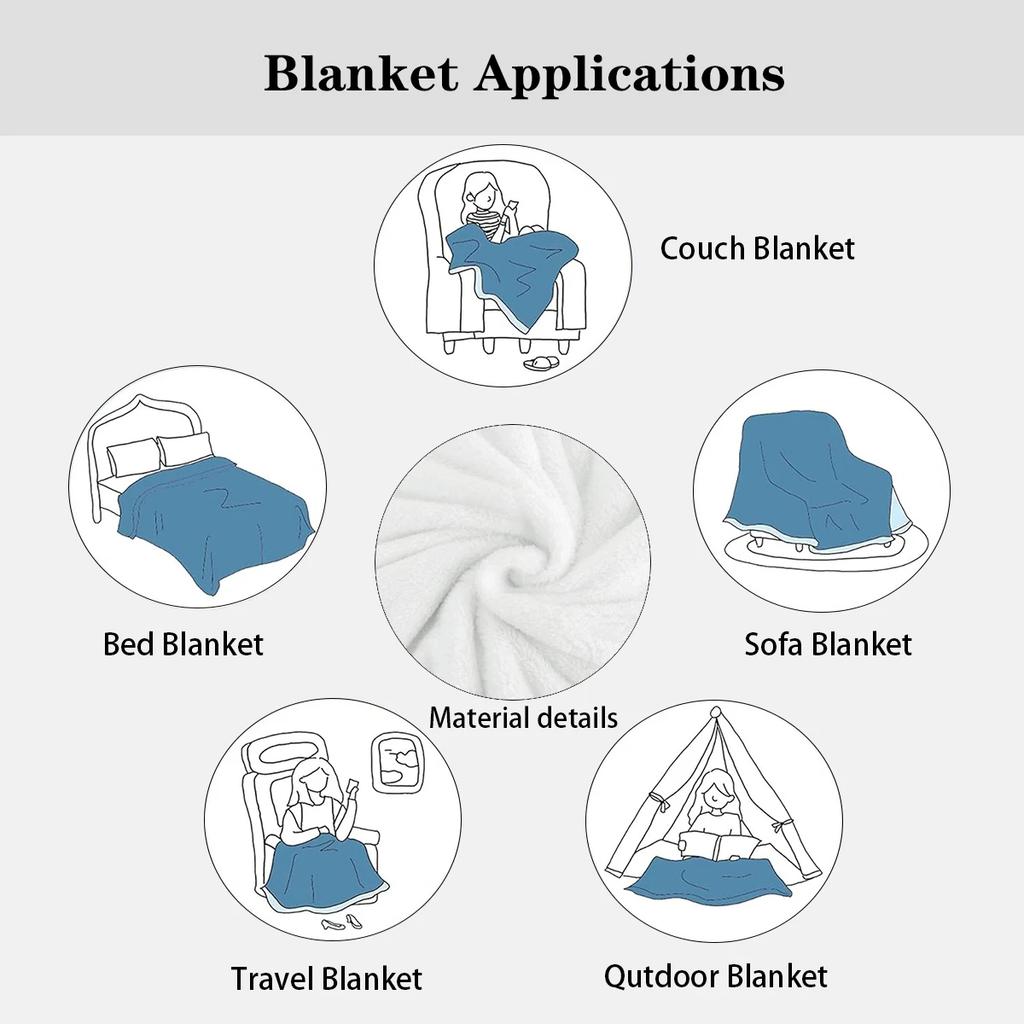 Colorful Geometric Pattern Microfiber Flannel Cover Blanket Bedroom Living Room Sofa Soft And Comfortable Home Decoration