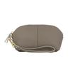 Women's Solid Color Clutch Leather Shell Bag Fashion Casual Leather Large-Capacity Wallet
