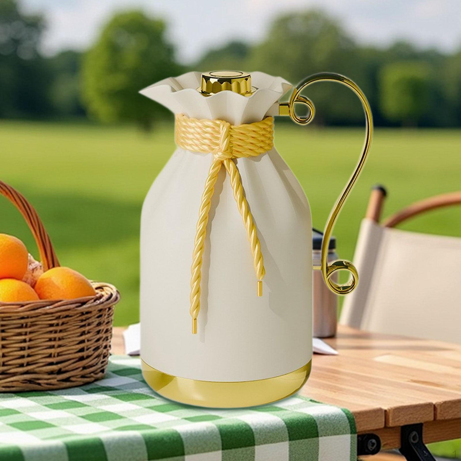 

Кофейный графин Арабский кофейник Легкие украшения Многофункциональный чайник для воды Чай для бежевый