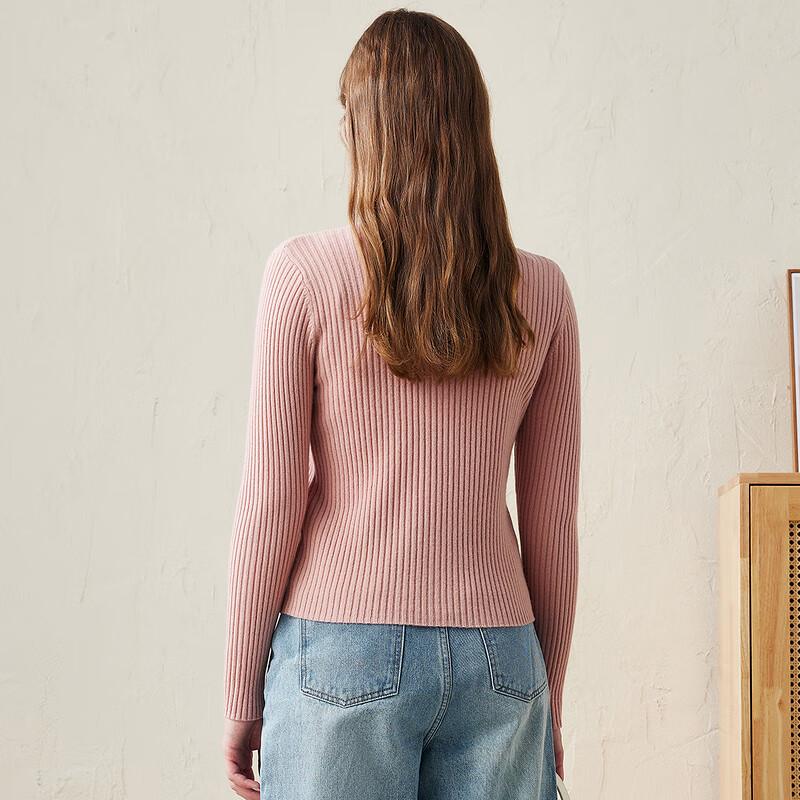 Premium Women's Solid Wool Cardigan Sweater