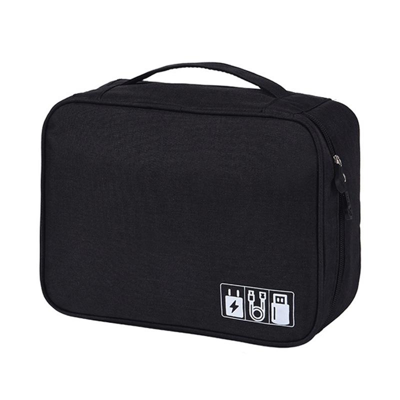 Organizer Da Viaggio Per Elettronica Lcsmaokin - Impermeabile, Porta Cavi, Caricabatterie, SD, 19x11x6 Cm
