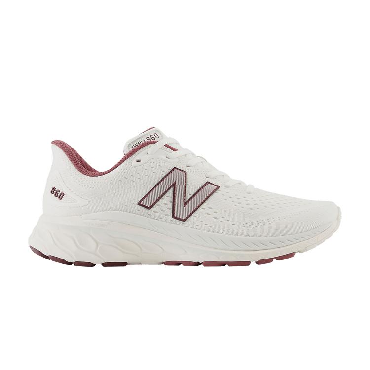 

New Balance Fresh Foam X 860v13 Бордовые мужские кроссовки с морской солью Кремовые M86013S
