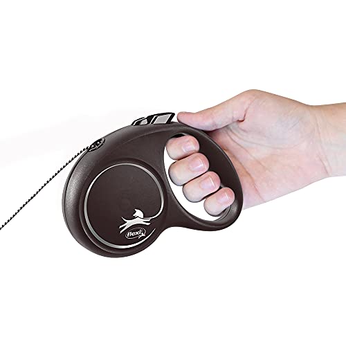 Flexi Black Design Tape Small 5m Black Dog Leash
