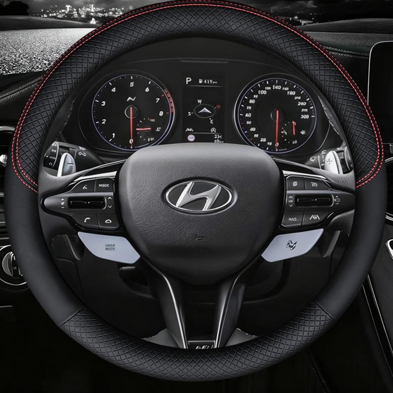 For Hyundai i40 i30 i20 i10 ix35 ix25 Tucson Accent Elantra Santa Fe Creta Solaris Kona Car Steering Wheel Cover Auto Accessorie WW42