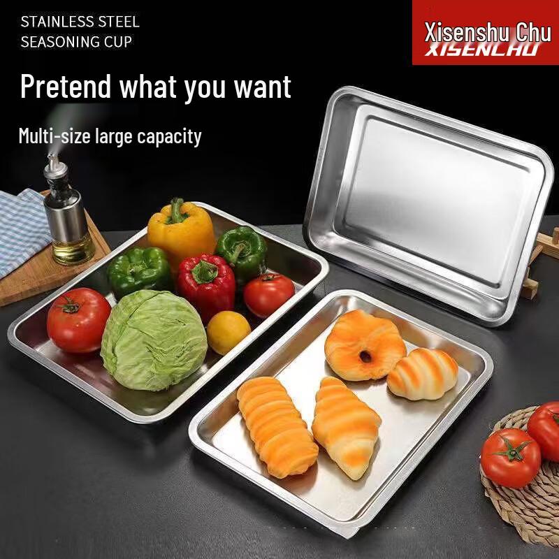 304 Stainless Steel Rectangular Deep Tray