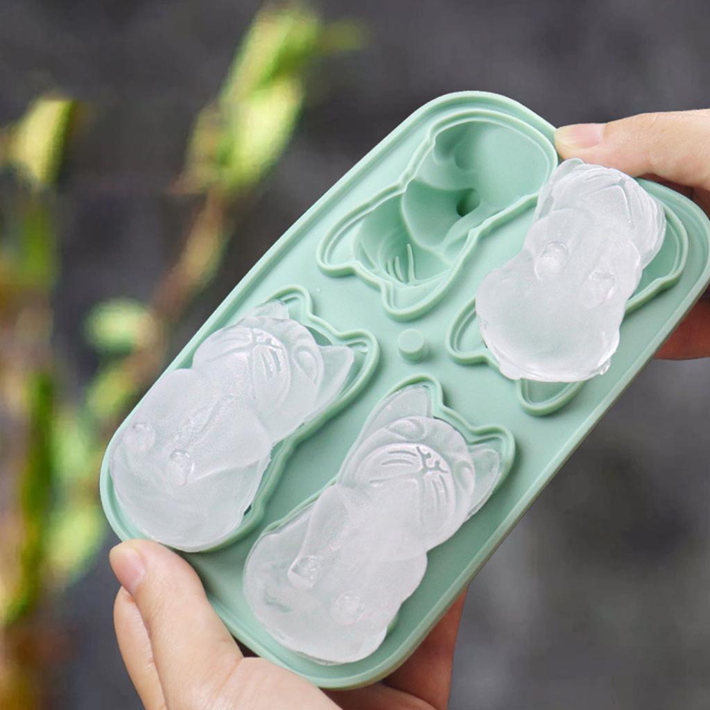 French Bulldog Ice Molds Ice Cube Tray Molds Ice Cube Trays Mold 3D DIY Drink Ice Coffee Juice Cocktail Bulldog Silicone