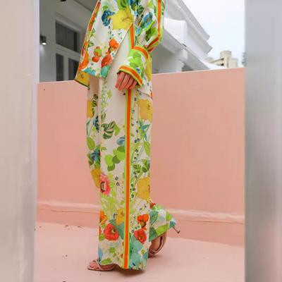 Europe and the United States Cross-border 2024 Independent Station  Fashion Personalized Printing Lace Color Matching Holiday Leisure Tether
