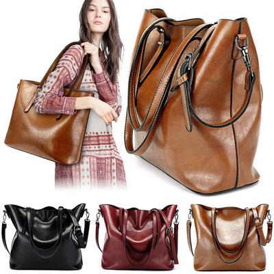 Bolsa feminina transversal de couro bolsa de ombro tote