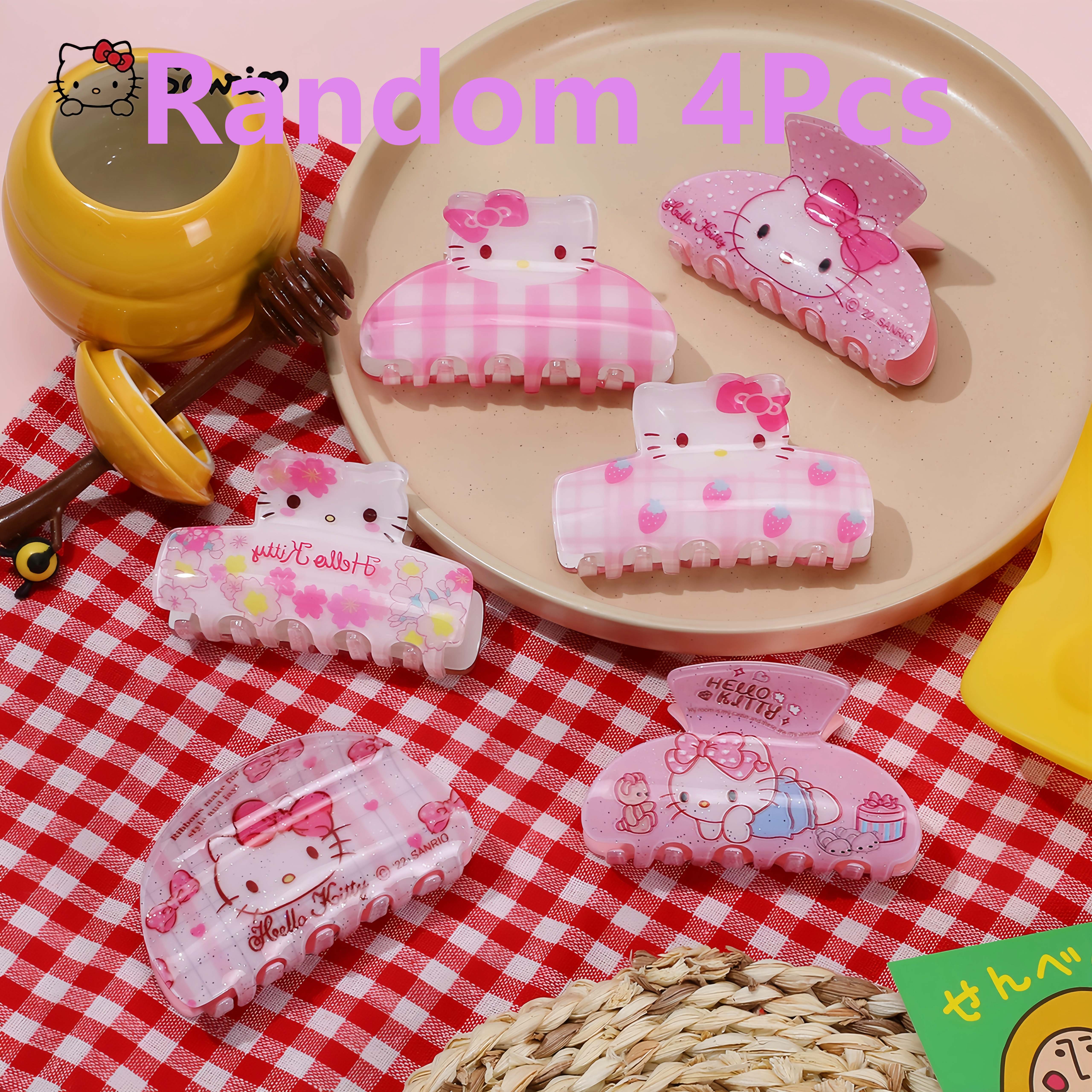 

1PC/Random 4Pcs Cute Sanrio Hello Kitty hair claw accessory