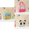 Large Cartoon Capacity Insulated Lunch Bag Wear Resistant Fun Animal Designs