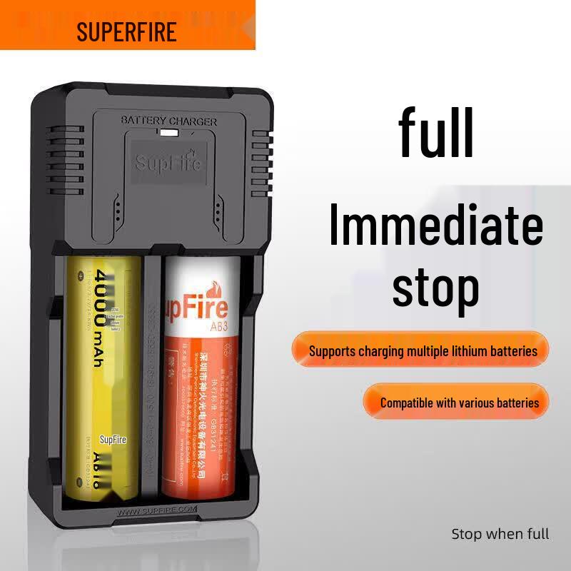SUPERFIRE AC26 USB Dual-Slot 18650/26650 Battery Charger
