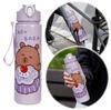 700ml Capybara Cute Water Cup with Straw & Handle Travel Water Cup Large Capacity Kawaii Water Bottle for Boys Girls Daily Use