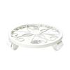 2026 Metal Movable Flowerpot Tray Iron Art Flower Stand Roller Flowerpot Base Swivel Wheel Mobile Flowerpot Frame