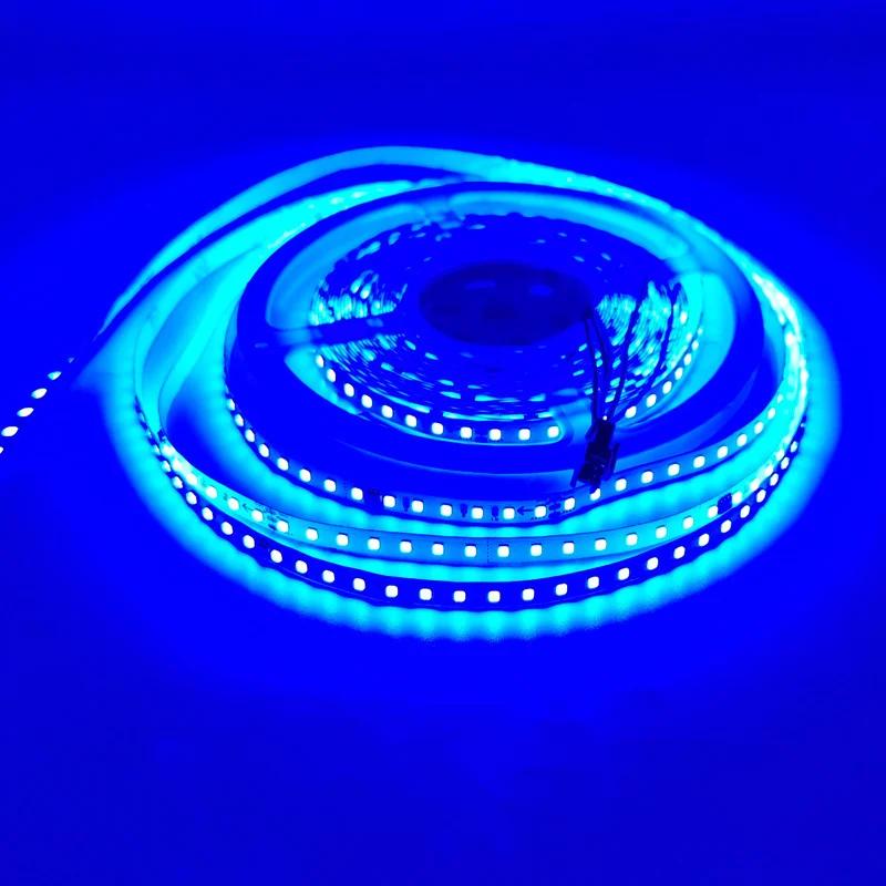 

5 м 10 м 20 м Светодиодная лента с эффектом бегущей воды DC24 WS2811 SMD2835 Пиксельная адресуемая гибкая линейная лампа, комплект 0.5m синий