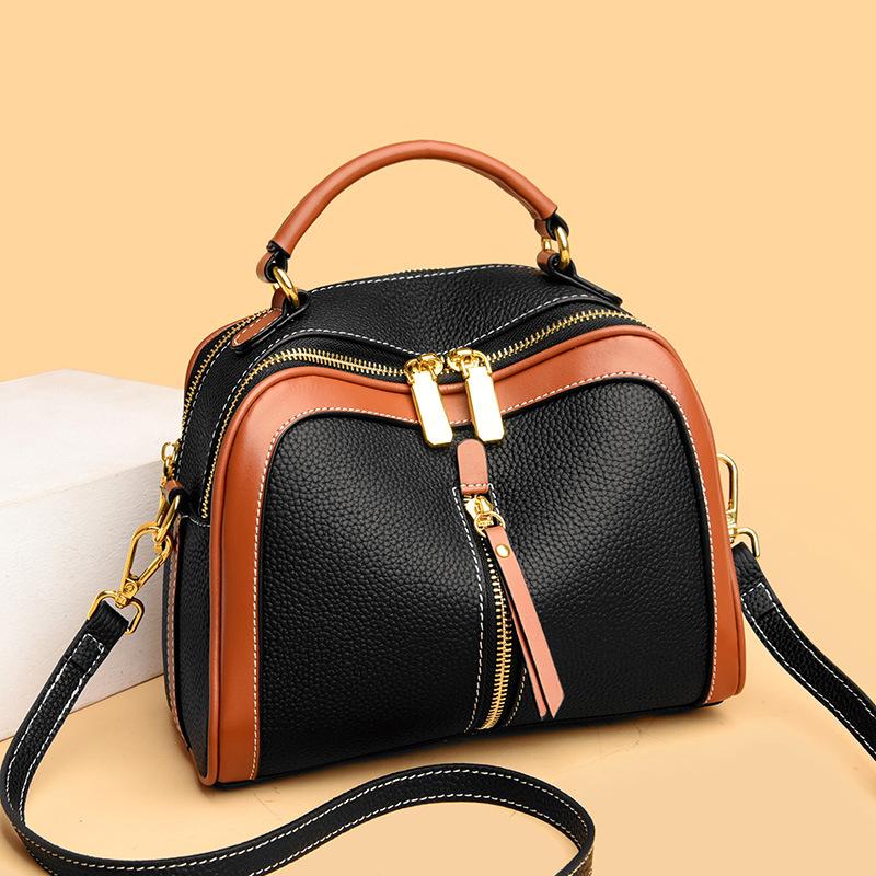 Premium leather women's bags new trendy fashion simple shoulder messenger bag cowhide bag handbag