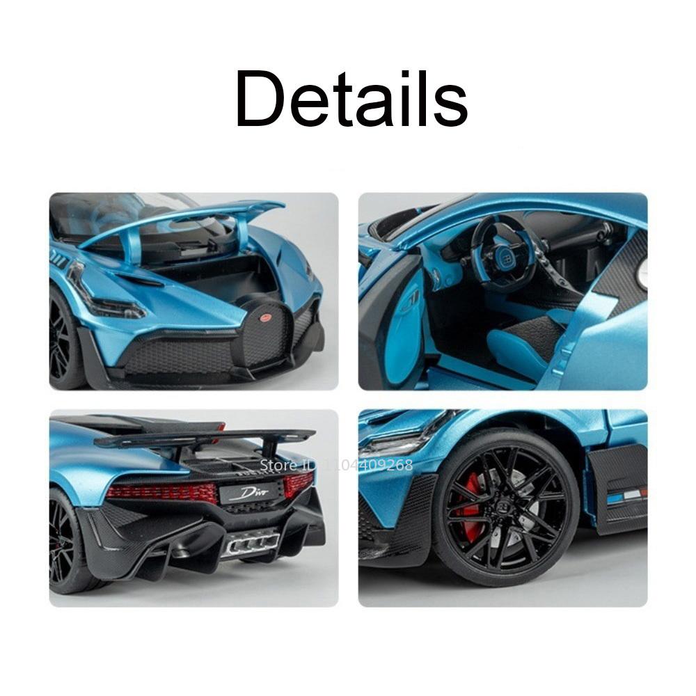 Scale 1:18 Valkyrie Divo 750S Sports Car Model Toy Wheel Steering Metal Die-cast Acrylic Box Cars Models Collectible Item