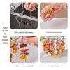 Stainless Steel Vertical Air Fryer Grill Rack with Skewers and Roasting Needles for Kitchen Ovens