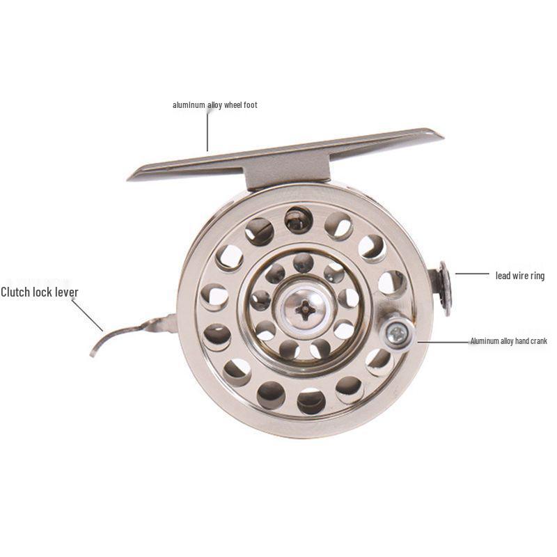 Front-Drag CNC Aluminum Alloy Fly Fishing Reel for DIY Surf Rods – All-Metal Design