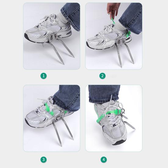 1 Sada Hroty pro lezení na stromy Lezecké protiskluzové boty s kočičími drápy s nastavitelnými popruhy Přenosný nástroj pro lezení na stromy pro sběr ovoce