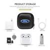 JQOZ8 Car Earphone Storage Box Mini EVA Poratable Headset Bag For Ford Fiesta Ranger Mondeo Escape Ecosport Fusion Explorer