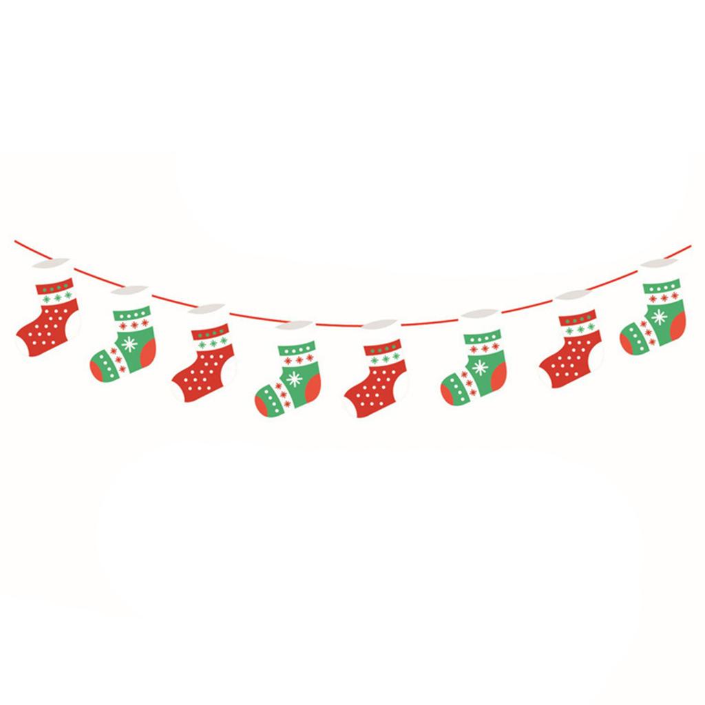Christmas Hotel School Party Decoration Holiday Theme Party Arrangement Alphabet Banner Banner Customization
