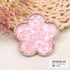 1pc Round/Square Painted Gel Polish Palette Natural Resin Onyx Display Board Holder Practice Nail Art DIY Tools