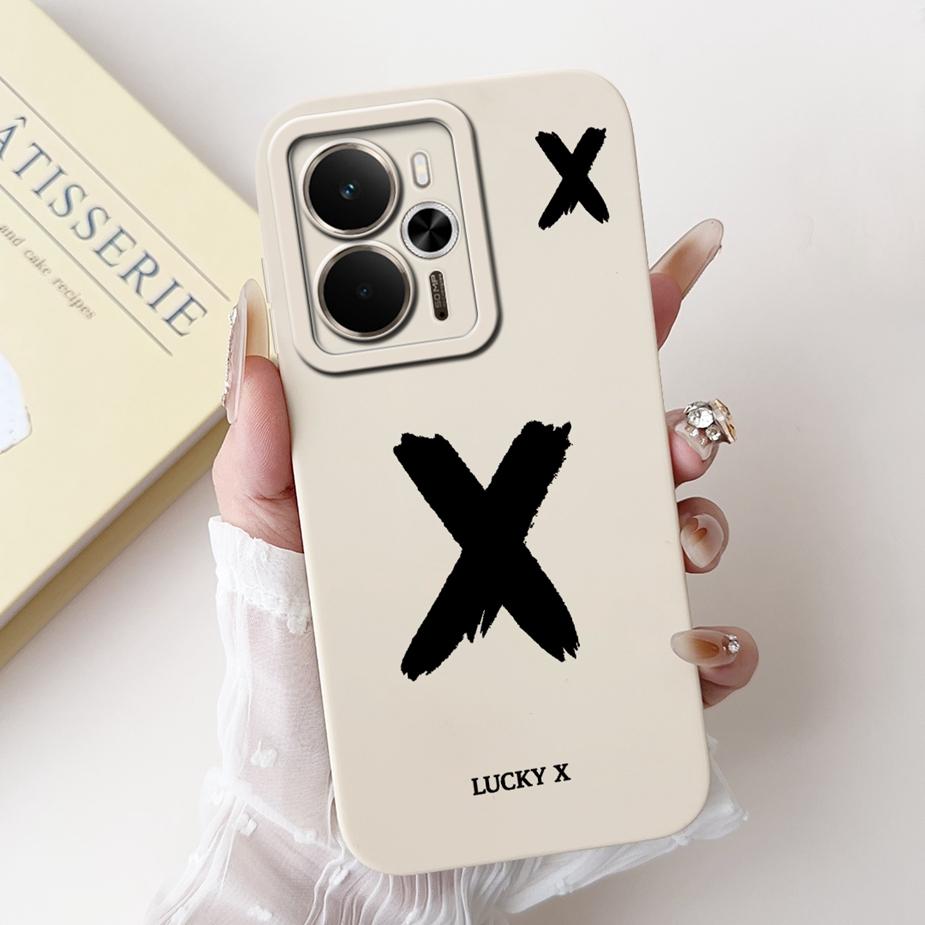 For Readme 14 5G Case RMX5075 Cute Lucky Letters Cover Soft TPU Phone Case For Realme 14X 14 Realme14 T 14T 5G Back Cover Fundas