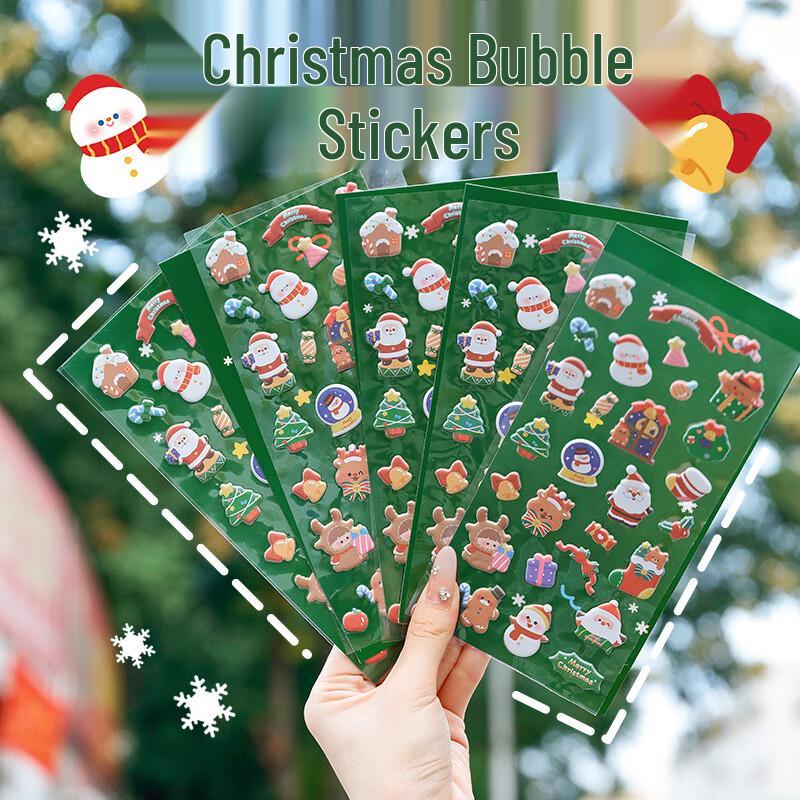 Christmas 3D Bubble Stickers (20 Sheets)