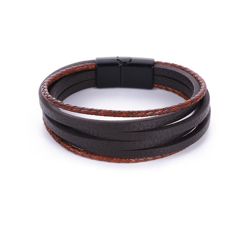 

Retro Magnetic Buckle Bracelet for Men - European and American Style