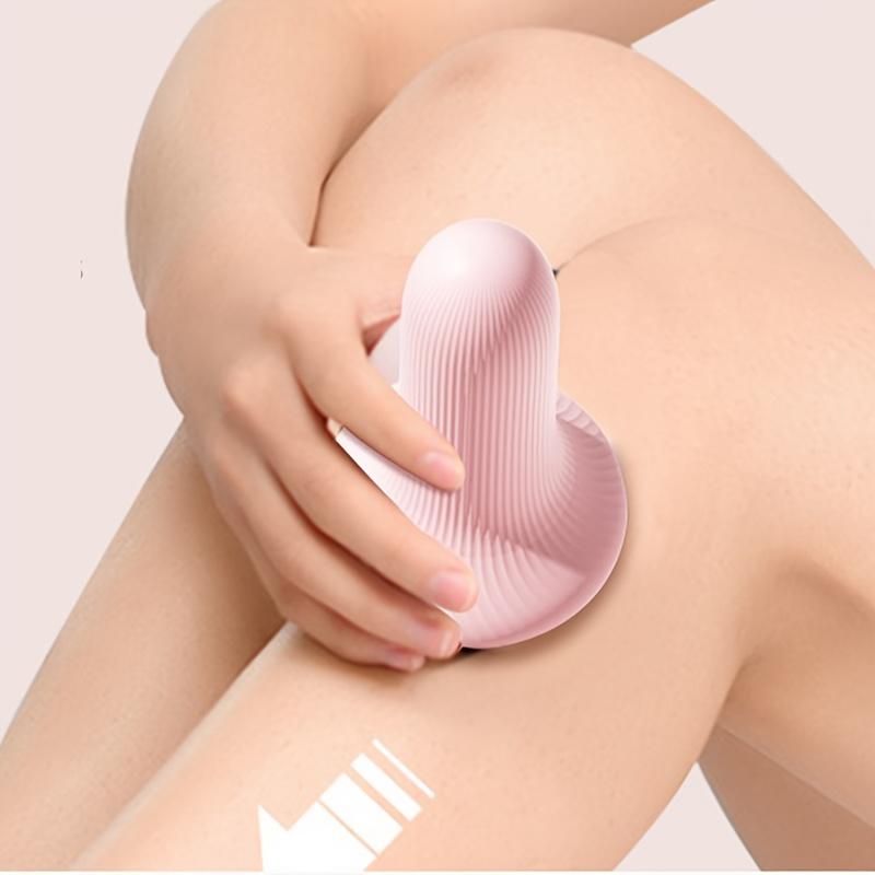 Round Roller Ball Handheld Massager, soothes abdomen, legs and arm muscles with soft vibration for full body relaxation.