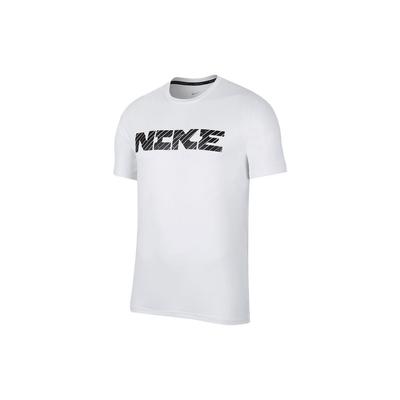 Buchstabenprint Locker Atmungsaktiv Rundhals Kurzarm T-Shirt Herren Oberteile Weiß DD1751-100