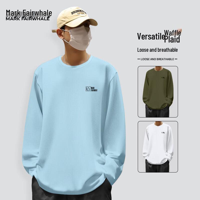 

Mark Fairwhale Men s Casual Round Neck Long Sleeve T-Shirt 2XL