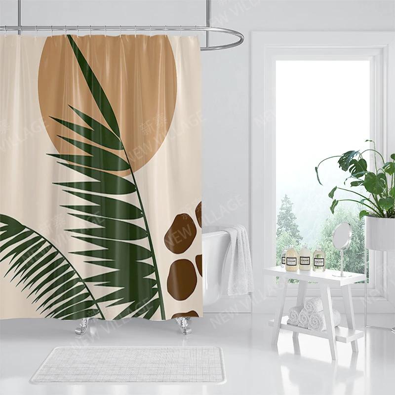 Vodotěsný látkový sprchový závěs Koupelnové závěsové doplňky 180x200 Koupelnový závěs do sprchy 240*200 severský boho dekor 240x200