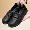 Spring and Summer Leather Women Fashion Casual Flat Leather Shoes