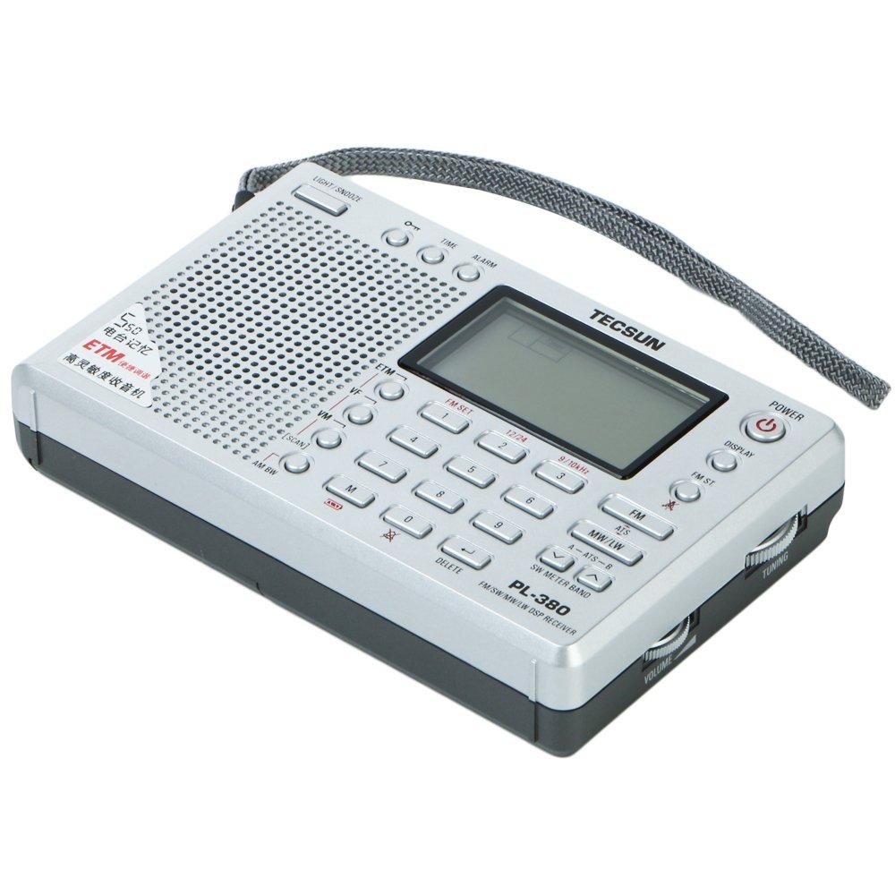 TECSUN Digital DSP krátkovlnné rádio Přenosný BCL přijímač FM World Band Receiver Paměť předvoleb stanic 550 10 tlačítek Měřič signálu USB Napájení ATS Auto
