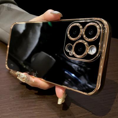 Luxus Beschichtung Weiche Silikonhülle Für iPhone 15 14 11 12 13 Pro Max Mini Plus Rutschfest Mode Schutz Stoßfeste Hüllen